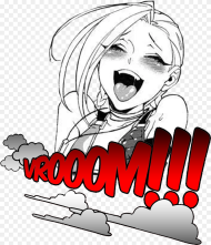 Ahegao Face Car Stickers Hd Png Download