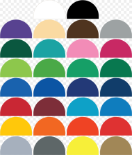 Scalloped Edge Colours Circle Png