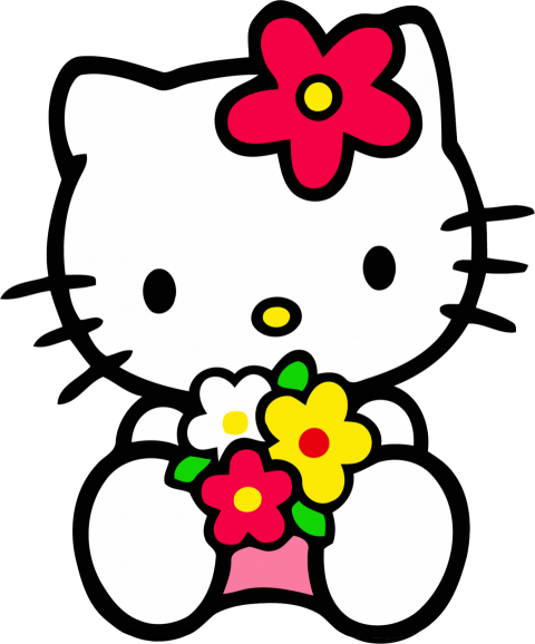 hello kitty png flowers