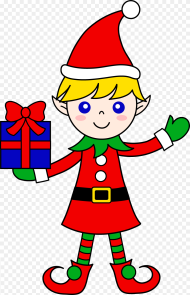 Elf With Presents Clipart Png HD