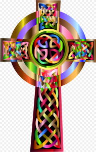 Colorful Celtic Cross Clipart Png HD