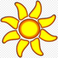 Sun With  Rays Hd Png Download