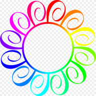 Rainbow Frame Png Circle Rainbow Frame Png