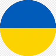 Rounded Flat Country Collection Ukraine Flag Circle Png