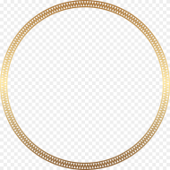 Transparent Round Gold Frame Png