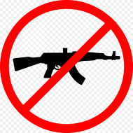 No No Guns Clipart No Ak  Sign