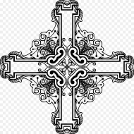 Transparent Crucifix Clipart Black and White Crucifix Line