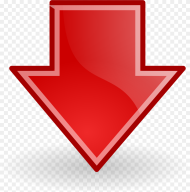 Down Arrow Red Down Red Arrow Png Transparent