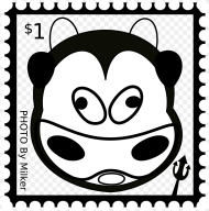 Cow Big Image Png Postage Stamp Clip Art
