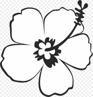 Excelent Flower Clipart Black and White Free