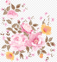 Flower Bunch Clipart Flower Art Painting Vector