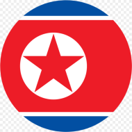 North Korea Flag Circle Clipart Png  North