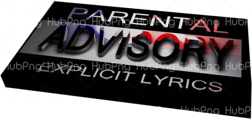Download 3d parental advisory logo png Transparent Background Image for Free