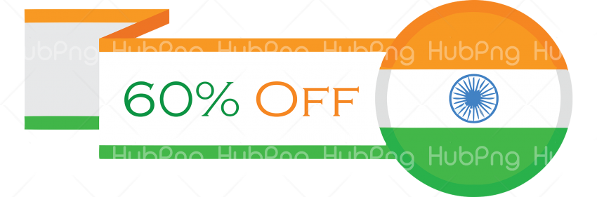 60% off sale india republic day png Transparent Background Image for Free
