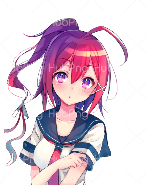 anime girl hd png Transparent Background Image for Free