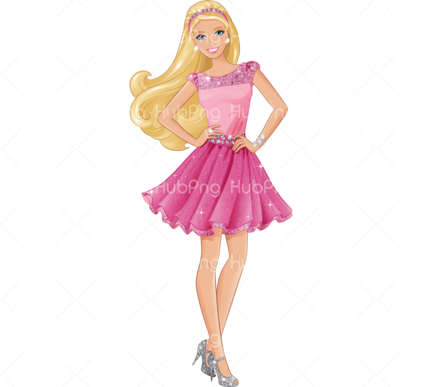 barbie png pink color Transparent Background Image for Free