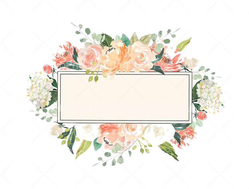 bingkai bunga flowers Transparent Background Image for Free