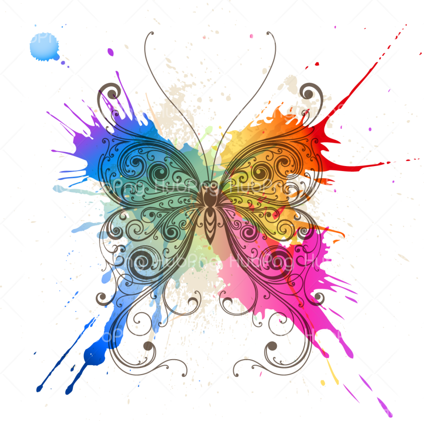 borboletas azul claro png Transparent Background Image for Free
