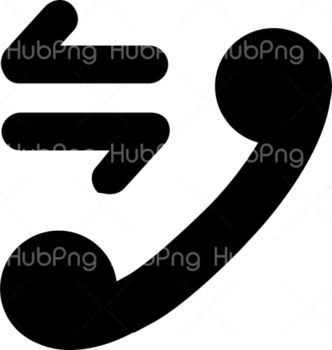 call icon png black значок вызова Transparent Background Image for Free