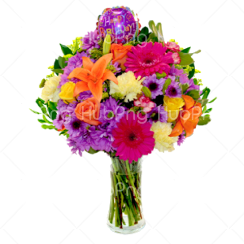 color bouquet flowers PNG image transparent Transparent Background Image for Free