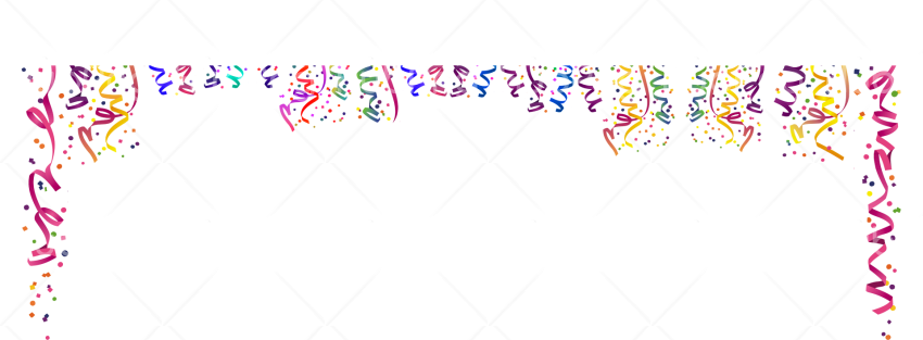 confetti png frame Transparent Background Image for Free