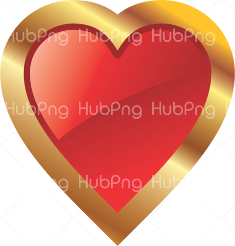 corazon png gold Transparent Background Image for Free