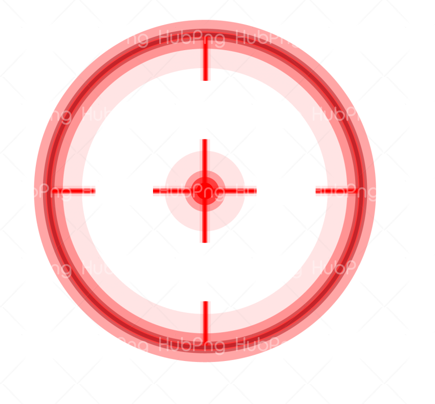 Crosshair png Circle Fadenkreuz Red Punto de mira red color Transparent Background Image for Free