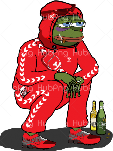 En Opdateret Version Af Dansk-slav Pepe - Meme Frog Tri Poloski Transparent Background Image for Free