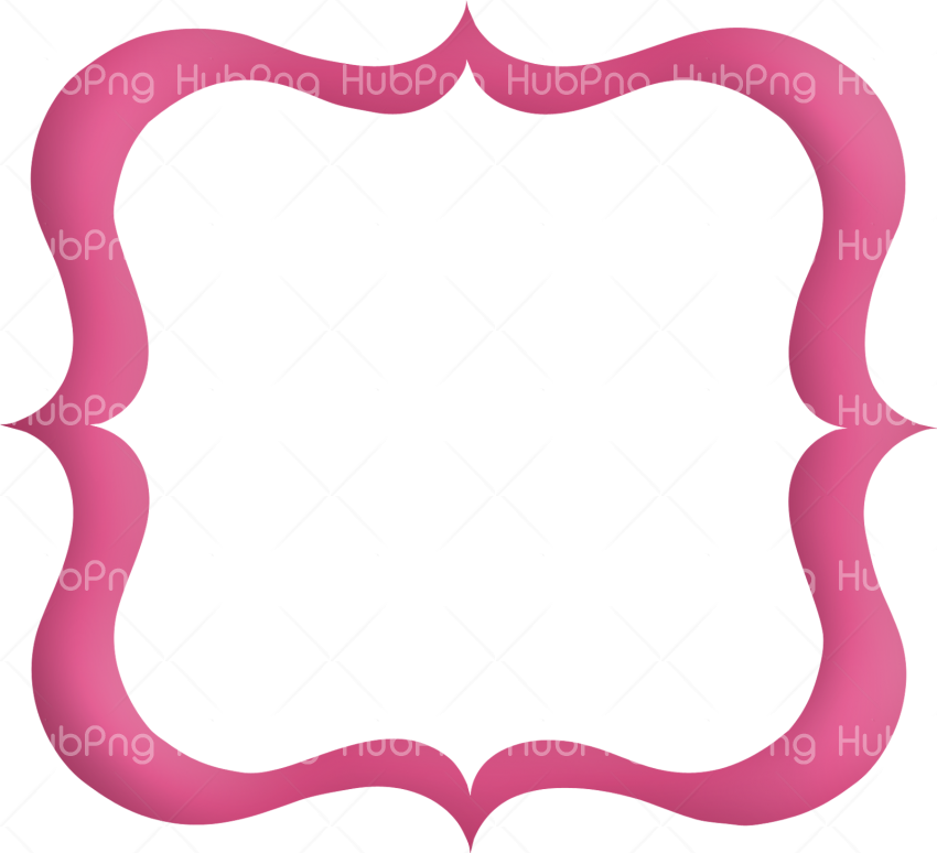 faixa rosa pink frame png Transparent Background Image for Free