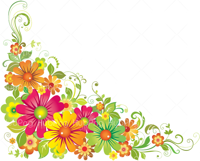 floral frame png Transparent Background Image for Free