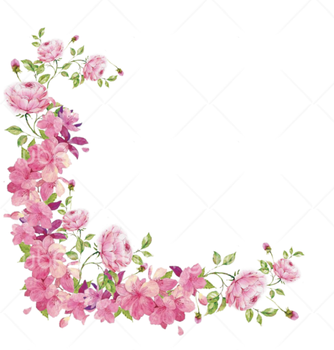 flower border png Transparent Background Image for Free