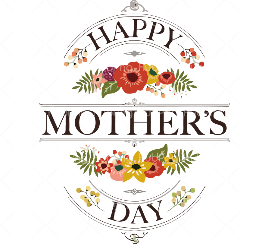 font Happy Mother's Day png Transparent Background Image for Free