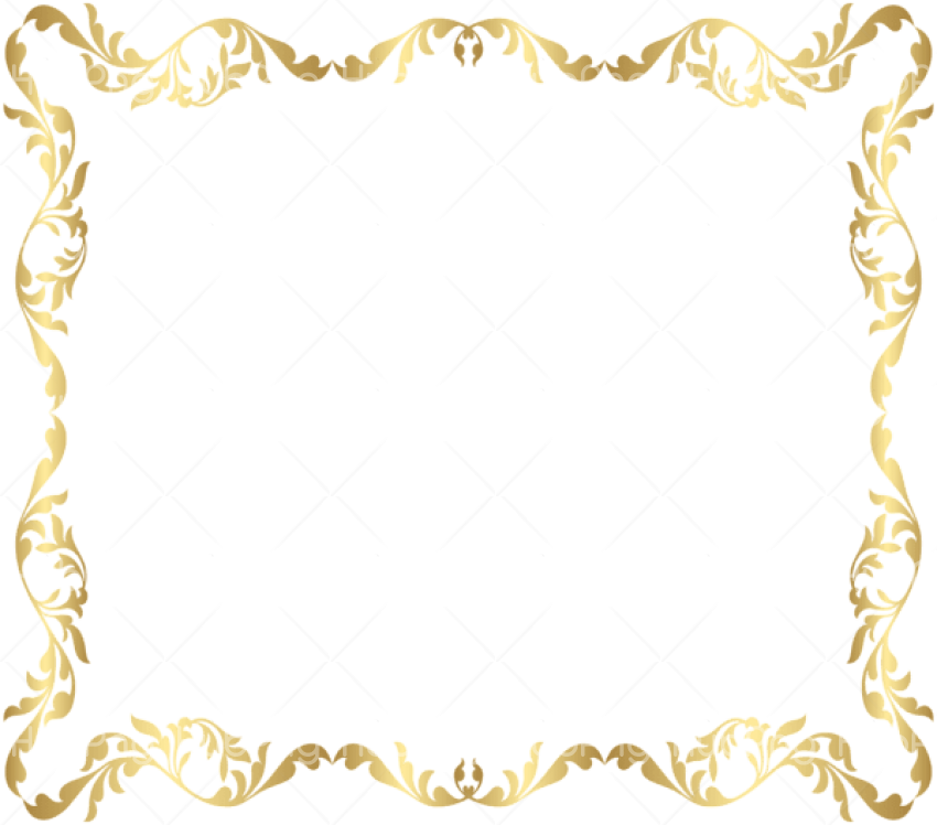 gold border png hd Transparent Background Image for Free