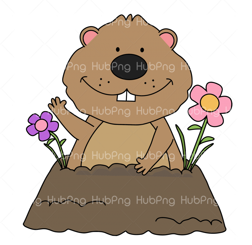 groundhog day png cartoon Transparent Background Image for Free