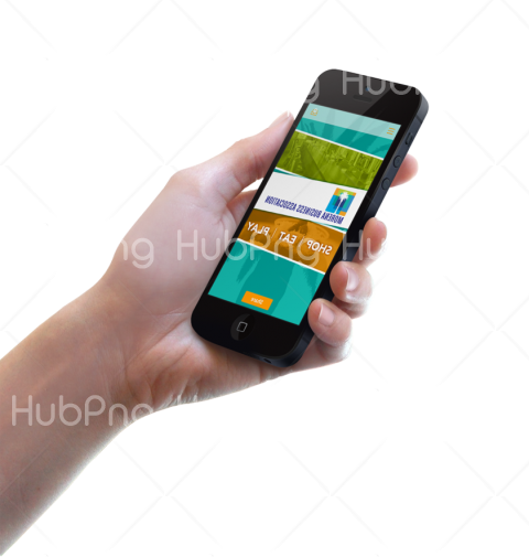 hand celular png Transparent Background Image for Free