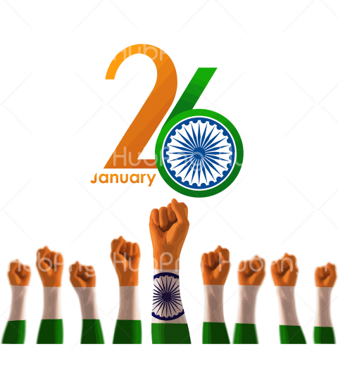 hand happy india republic day png Transparent Background Image for Free