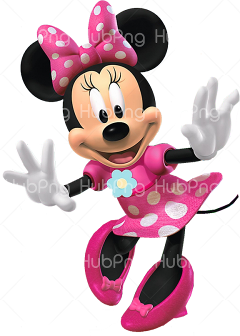 happy cute minnie png Transparent Background Image for Free