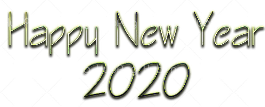 Happy New Year 2020 PNG Photos Transparent Background Image for Free