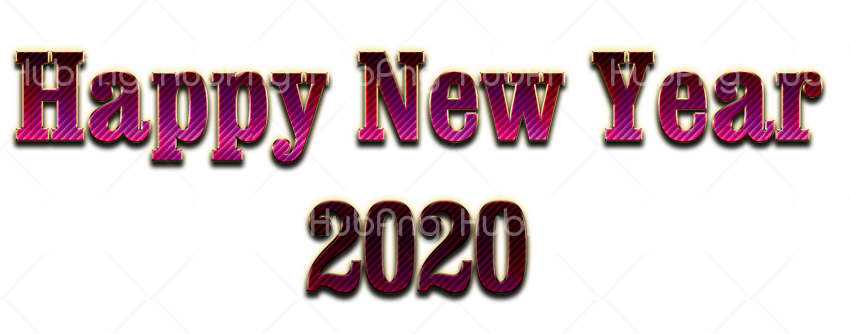 Happy New Year 2020 PNG Picture Transparent Background Image for Free