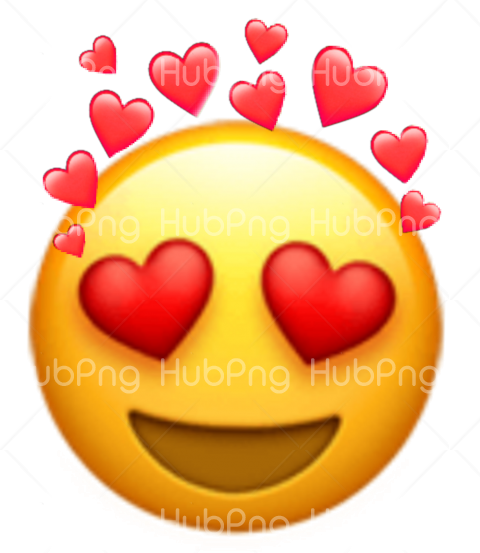 heart emoji png,  love eyes emji Transparent Background Image for Free