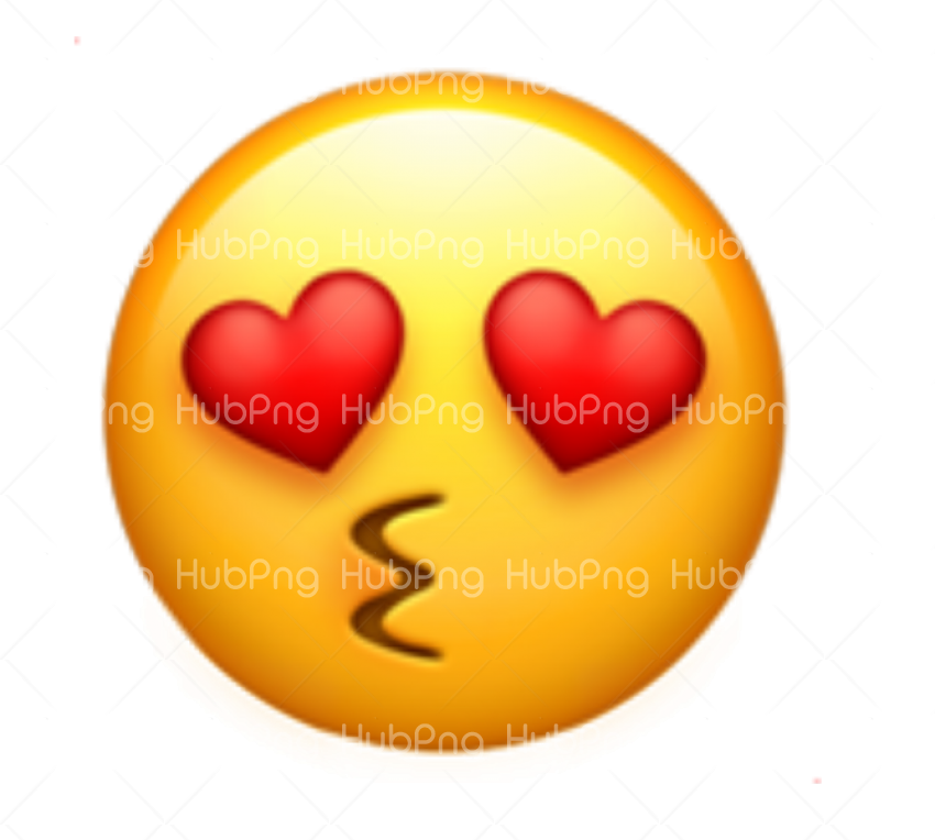 love emoji face with heart Transparent Background Image for Free