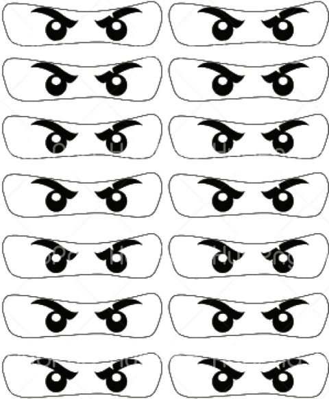 ninjago eyes printable png Transparent Background Image for Free