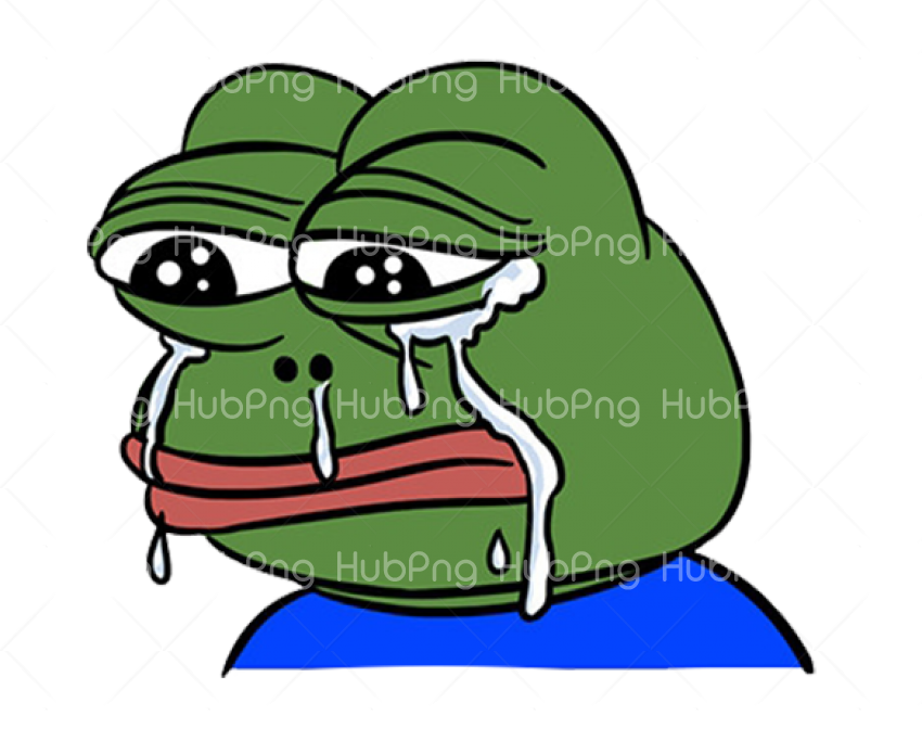 pepe sad crying png Transparent Background Image for Free