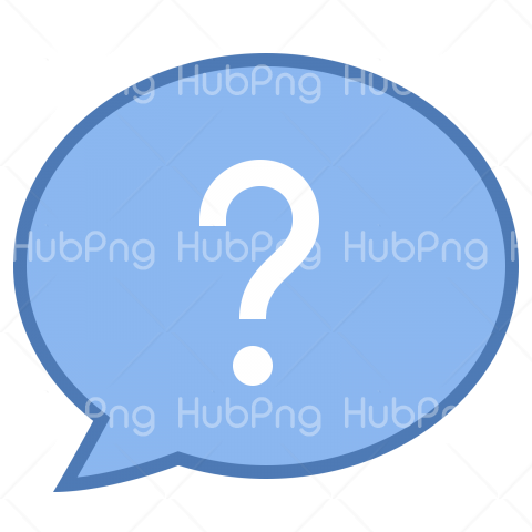 question mark blue png Transparent Background Image for Free