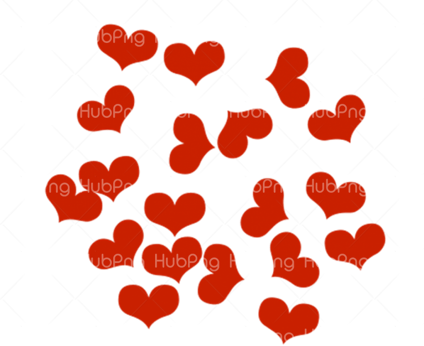 red corações png Transparent Background Image for Free