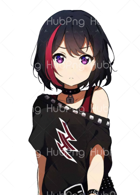 sad anime girl Transparent Background Image for Free