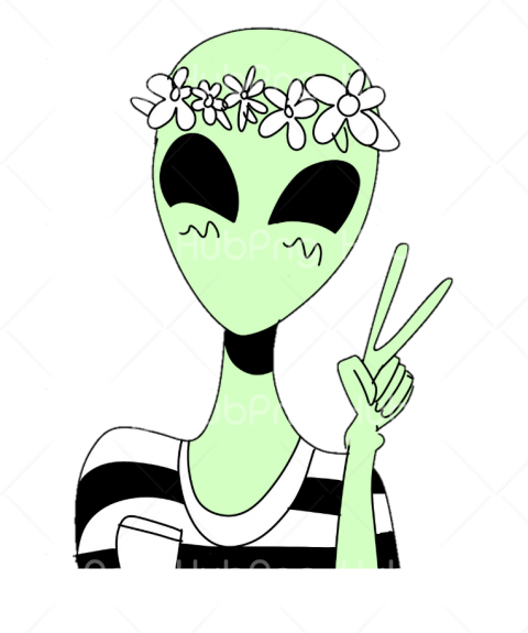 stickers png alien Transparent Background Image for Free