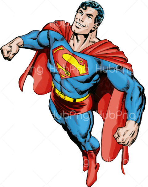 superman png cartoon Transparent Background Image for Free