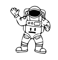 astronauta dibujo
